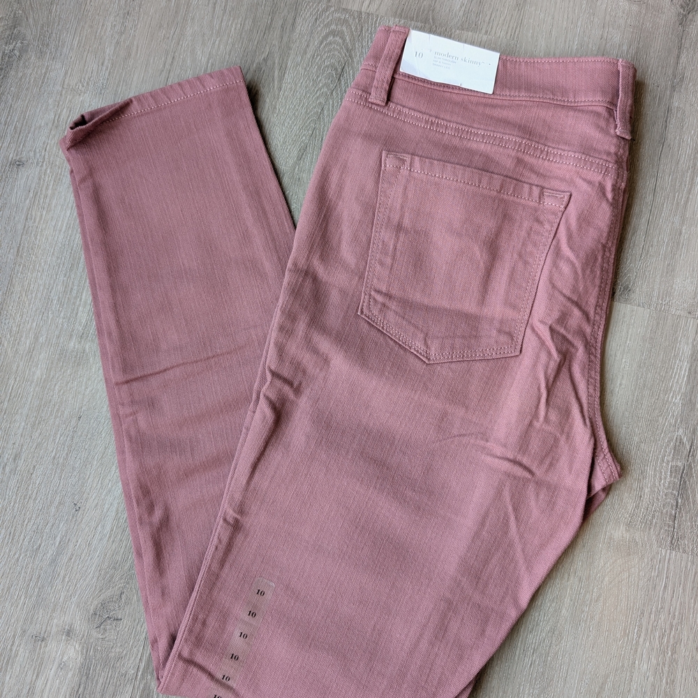 LOFT Women's Skinny Jeans in Dusty Pink